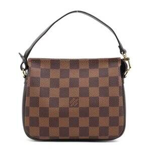 Louis Vuitton Damier Ebene Brown Truth Makeup Handbag Ebene Brown Canvas